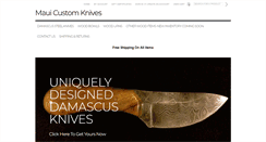 Desktop Screenshot of mauicustomknives.com